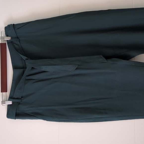 MARElieLLA Rosati Dark Teal Tapered Career Office Lightweight Viscose Trousers L - Picture 2 of 8
